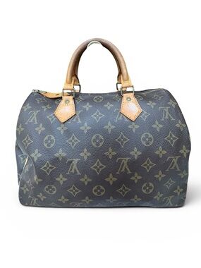 Louis Vuitton Speedy 30 Monogram Canvas | Made in France 2000 | Honey Patina